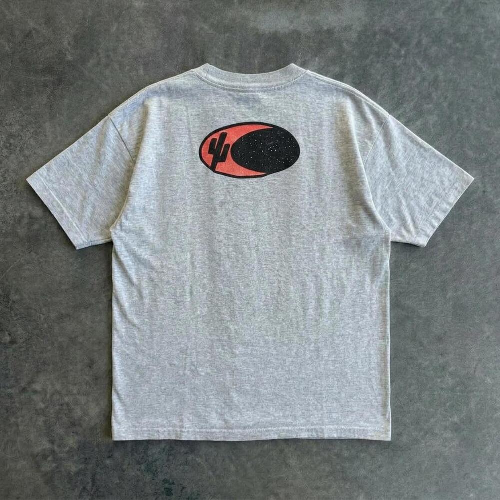 Vintage 90s Tee Jays Desert Cactus Pocket T-Shirt Made in USA